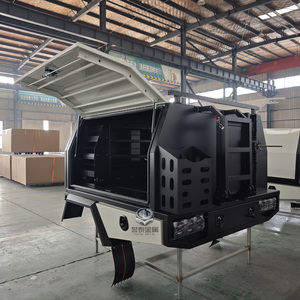 Caja de herramientas de aluminio para aventura al aire libre, portaequipajes con cubierta Tonneau, dosel de bandeja Ute para acampar - Product Image 2