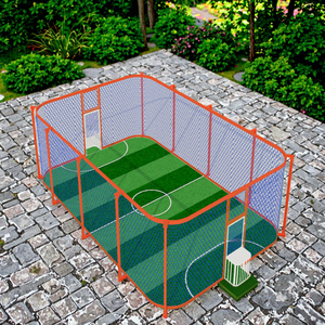<span class=keywords><strong>Cage</strong></span> <span class=keywords><strong>de</strong></span> football intérieur et extérieur, terrain <span class=keywords><strong>de</strong></span> football sans frontières pour club <span class=keywords><strong>de</strong></span> sport, avec plancher imbriqué et clôture métallique - Product Image 6