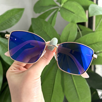Lunettes photochromiques populaires anti-lumière bleue pour homme, avec protection UV400, monture métallique, verres photogray.