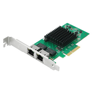 Tarjeta de Red Gigabit PCIe Interna de Doble Puerto, Adaptador Ethernet Intel I350-T2 para Servidor, en Stock I350-T2 - Product Image 1