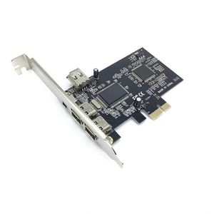 PCIe 3 Port 1394A <span class=keywords><strong>Firewire</strong></span> Expansion PCI Express vers IEEE 1394 Adaptateur Contrôleur 2x6 Broches Et 1x4 Broches Pour Ordinateur De Bureau - Product Image 1