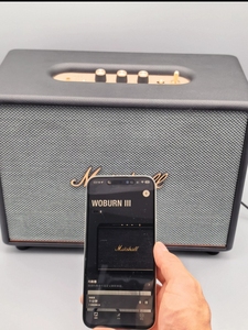 ลำโพง Marshall Woburn III สำหรับใช้ในบ้าน พร้อมระบบควบคุมเสียงเบสและเสียงแหลมที่ทรงพลัง |   ปลั๊กไฟแบบเสียบปลั๊ก |   เครื่องเล่นแผ่นเสียงที่ใช้งานร่วมกันได้ |   35มม. - Product Image 5