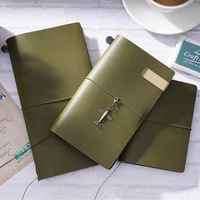 Carnet de voyage vintage en cuir fait main, impression personnalisée OEM, A5 A6, imperméable