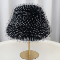 Nouveau Chapeau de Pêcheur en Fausse Fourrure de Renard Argenté-bleu, Épais et Respirant, Style Tibétain, pour le Printemps