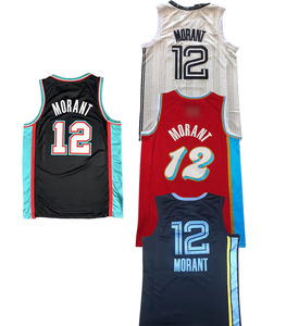 เสื้อบาสเก็ตบอลอเมริกันคุณภาพสูงปี 2026 แบบเย็บอย่างดี หมายเลข 12 มอรันต์ 36 มาร์คัส สมาร์ท 22 เดสมอนด์ เบน 23 เดอร์ริก โรส 17 ยูกิ คาวามูระ - Product Image 4