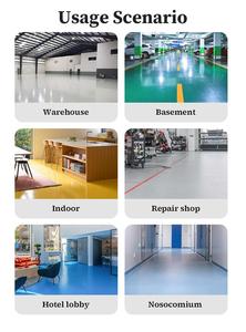 Kit de pintura media para <span class=keywords><strong>suelo</strong></span> de resina epoxi autonivelante industrial Revestimiento de garaje autonivelante para pulverización de método de aplicación de hormigón - Product Image 3