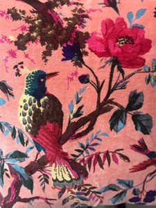 Funda de Almohada de Terciopelo, Estampado Floral de Aves, Rosa Intenso, Tamaño Personalizable, Fundas de Almohada de Terciopelo Atractivas - Product Image 6