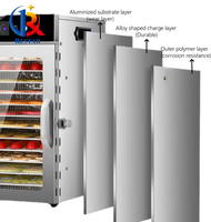 Déshydrateur de fruits et légumes en acier inoxydable à 12 couches avec écran tactile, pour pommes, saucisses, noix, thé, viande et herbes