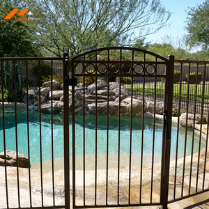 Porte de piscine en aluminium thermolaqué, résistante aux UV, sécurisée pour les enfants, pour jardin — Conforme CE, installation facile - Product Image 6