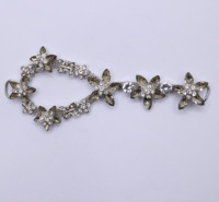Vente en gros de clips à chaussures en métal Uneteco pour femmes, chaîne à perles, boucle, nœud papillon, breloques pour chaussures, décorations pour lacets, DIY, lacets de baskets