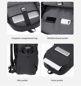 กระเป๋าเป้สะพายหลังนักเรียนแฟชั่นใหม่ กันน้ำ วัสดุ PU ช่องเสียบ USB สำหรับชาร์จไฟ ปิดด้วยซิป สายรัดกันขโมย - Product Image 3