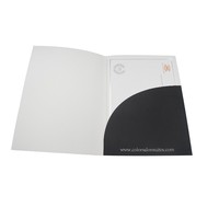 Nueva Carpeta de Presentación de Papel Mate de Lujo, Impresión UV en Colores Vibrantes, Carpeta Profesional y Sostenible para Promoción de Negocios y Marca