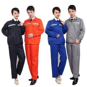 De manga larga de trabajo ropa de protección soldador trabajo ropa de traje de pantalones de ropa de sitio de reparación de automóviles ropa uniformes - Product Image 2