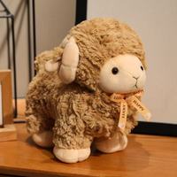 Nouvelle Peluche Mouton Bouclé en Laine de Simulation, Jouet en Peluche Kawaii, Dessin Animé, Anime, Mignon, Cadeau de Fêtes Amusant, 31cm-50cm, 14+