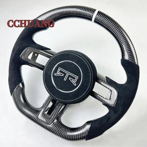 พวงมาลัยคาร์บอนไฟเบอร์แบบสปอร์ตที่ปรับแต่งได้สำหรับพวงมาลัยแบบมีระบบทำความร้อนของรถฟอร์ด มัสแตง จีที - Product Image 2