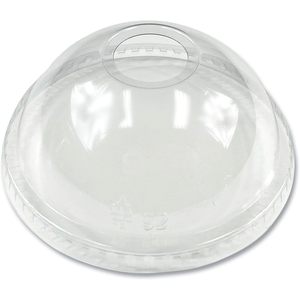 Boardwalk 9 oz Squat and 12 oz PET <b>Cups</b> Clear Dome Lids 1,000/Carton Disposable Fits PET <b>Cold</b> <b>Cups</b> - Product Image 4