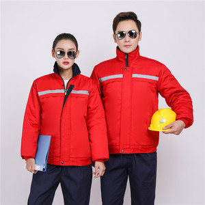 Uniforme de trabajo de seguridad para trabajo al aire libre, chaquetas cálidas de invierno reflectantes de alta calidad - Product Image 4
