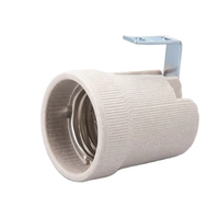 Fabricant chinois de haute qualité, support de lampe en céramique F519 E27 avec support