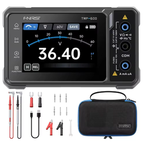 FNIRSI TMP-600 4.5 Digit 3 in 1 Touch Screen Oscilloscope Multimeter, 10MHz 48MS/s DSO, 60000 Counts True RMS Smart Tester