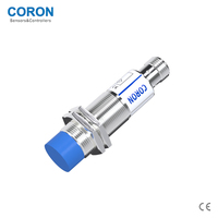 Capteur de proximité inductif CORON CLJ-A18-8APB-G M12, connecteur 4 broches non blindé, distance de détection 8 mm, sortie PNP NC, IP67