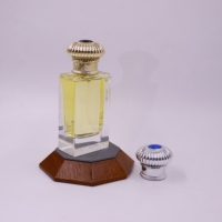 Flacon de parfum 50 ml, flacon pulvérisateur en verre poli à la main, flacon de parfum rectangulaire vide, embout à sertir, personnalisation homme femme unisexe