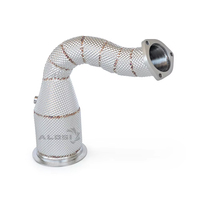 Tubo de Escape Deportivo de Alto Rendimiento para Porsche Cayenne E3 3.0T 2017-2024, SS304 1.5mm, Tubo de Escape de Alto Rendimiento para Mejora de Potencia