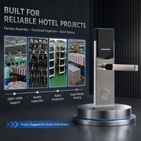 Serrure de porte électronique intelligente RFID pour hôtel, système de verrouillage numérique pour bureau, appartement, chambre d'hôtes, avec logiciel gratuit
