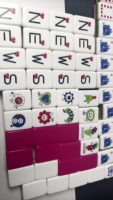 3-Schichtige Moderne Luxuriöse Amerikanische Mahjong-Steine 160 Stück Umweltfreundlich Wasserbeständig Individuell Bedrucktes Acryl-Spiel Geschenk für Frauen & Männer