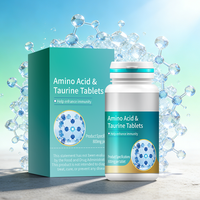 Comprimés de taurine à base d'acides aminés OEM, complément alimentaire haute puissance pour le soutien immunitaire et énergétique, approvisionnement en vrac par usine certifiée GMP