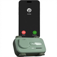 Traceur GPS intelligent étanche IP67 pour animaux de compagnie avec positionnement en temps réel, communication audio bidirectionnelle et suivi de santé pour chiens et chats