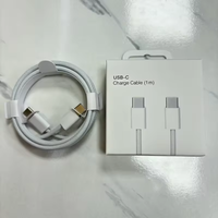 Câble en nylon tressé Type-C vers Type-C à charge rapide 60W 35W 20W pour iPhone 15/16/17 iOS et imprimante, compatible avec boîte