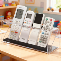 Boîte universelle en acrylique écologique, portable, légère, carrée, capacité 1-3L, support de rangement pour télécommande à 1 niveau