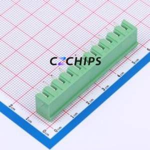 DB2ERC-5.0-11P-GN Plug-in Terminal Block P=5mm Connector Board-to-Board / Socket - Closed 1x11P 5mm Green - Product Image 2