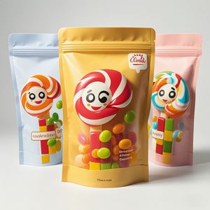 Vente en gros Pochette debout imprimée personnalisée pour l'emballage d'aliments secs Aliments en PET Fruits secs Sushi avec fenêtre Sacs en plastique pour aliments secs - Product Image 2