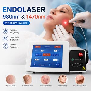 Máquina Endoláser de 980nm y 1470nm para Tratamiento de Acné Corporal y Nasal, Eliminación de <span class=keywords><strong>Arañas</strong></span> <span class=keywords><strong>Vasculares</strong></span>, Cirugía de Liposucción, Endolifting y Antienvejecimiento - Product Image 4