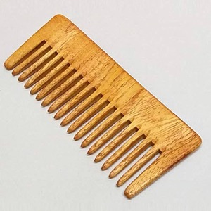 Peine de Madera Ecológico Hecho a Mano con Dientes Finos para el Cuidado de la Barba y el Cabello, Uso en Barberías, Suministro Mundial - Product Image 2