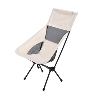 Silla Plegable Portátil Moderna para Exteriores con Marco de Hierro y Tela Oxford 600D, Silla Luna de Respaldo Alto para Camping, Playa, Viajes y Pesca - Product Image 3