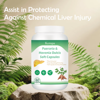 Kerupa Premium Pueraria & Hovenia Dulcis Capsules molles Soutien du foie à base de plantes Flavonoïdes totaux élevés
