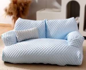 Cama para Mascotas Moderna XL Ecológica, Impermeable, Transpirable, de Tela de Seda de Hielo, Desmontable y Lavable, para Perros y Gatos, para Todas las Estaciones, en Caja - Product Image 1
