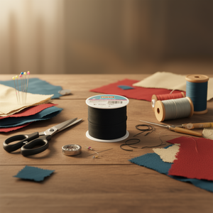 Filo Antelina Nero 0,3 Cm X 4 M Per Cucito e Lavori Manuali - Product Image 3