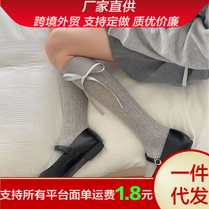 <b>Knee</b> <b>Socks</b> Solid Color White Black Gray Breathable Sweat Absorbing Women Youth Style <b>Sock</b> Type <b>Knee</b> <b>High</b> - Product Image 5