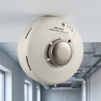 Détecteur de chaleur filaire HD-503, température fixe 57°C, capteur d'alarme incendie, sortie relais DC 9-35V, montage au plafond