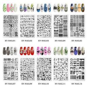 Nouvelle mode Nail Art Image Design estampage modèle fleur papillon impression vernis à ongles modèle de transfert bricolage plaque à ongles - Product Image 2