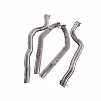 Collecteur d'échappement sport avec catalyseur SS304 et tuyaux de descente pour Mercedes-Benz E63 6.2L M156 W212 – Améliore la puissance et le couple en crête