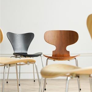 Silla Ant, silla de comedor minimalista nórdica, diseño ergonómico para uso en el hogar, restaurante, cafetería - Product Image 2