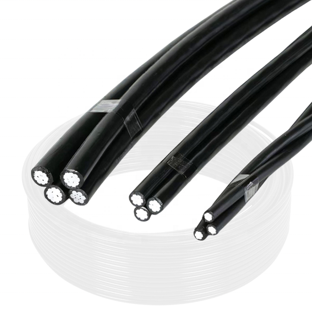 Aluminum Conductor ABC CableXLPE/PVC Insulated Overhead Duplex Triplex Quadruplex Service Drop Cable 25mm2 50mm2 70mm2 95mm2