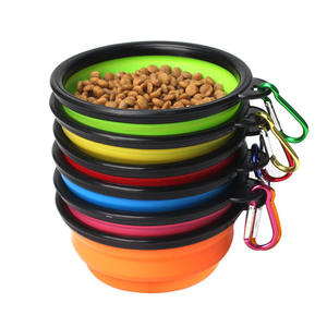 उच्च गुणवत्ता के पर्यावरण के अनुकूल पोर्टेबल सिलिकॉन पालतू जानवर फीडर कुत्ते कटोरे फोल्डेबल ढहने योग्य टेबलवेयर - Product Image 2