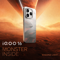 Nouveau Smartphone VIVO IQOO 16 5G Original 2026 avec Écran 2K de 6,85 Pouces, Puce de Jeu Snapdragon 8 Gen 6, Batterie 8400 mAh, OriginOS 7