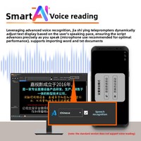 [Teleprompter Intelligente AI con Lettura Vocale] JiaShiYing JS20Plus per Fotocamera DSLR, Schermo Grande da 20 Pollici, Controllo Wireless Professionale