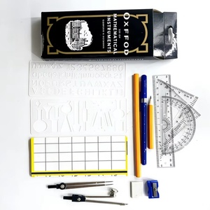 Modèles à succès en promotion : Trousse de papeterie de mathématiques Oxford en boîte métallique, ensemble de 14 pièces pour les élèves - Product Image 1